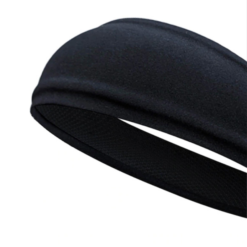 Black Solid Non Slip Headband