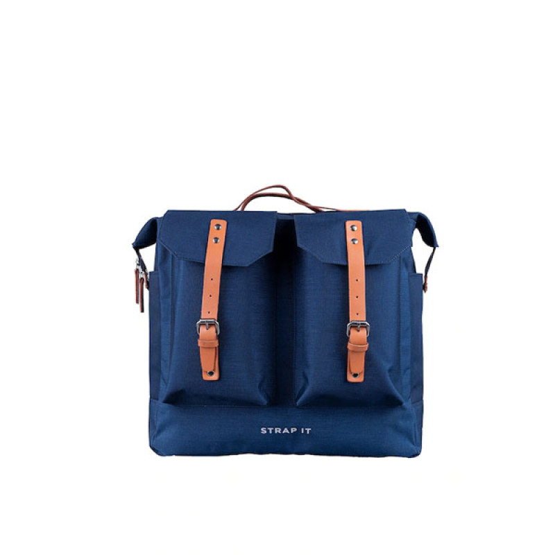 Unisex Navy Blue Travel Laptop Backpack